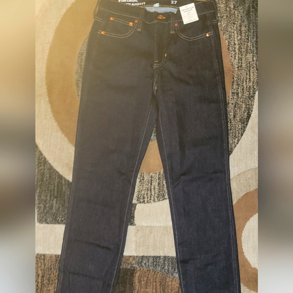 J crew vintage slim straight jeans 27